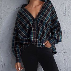 Plaid blouse